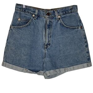 Levi’s 954 Jean Shorts Women’s 9 Regular Fit Vintage Orange Tab High Waist Denim